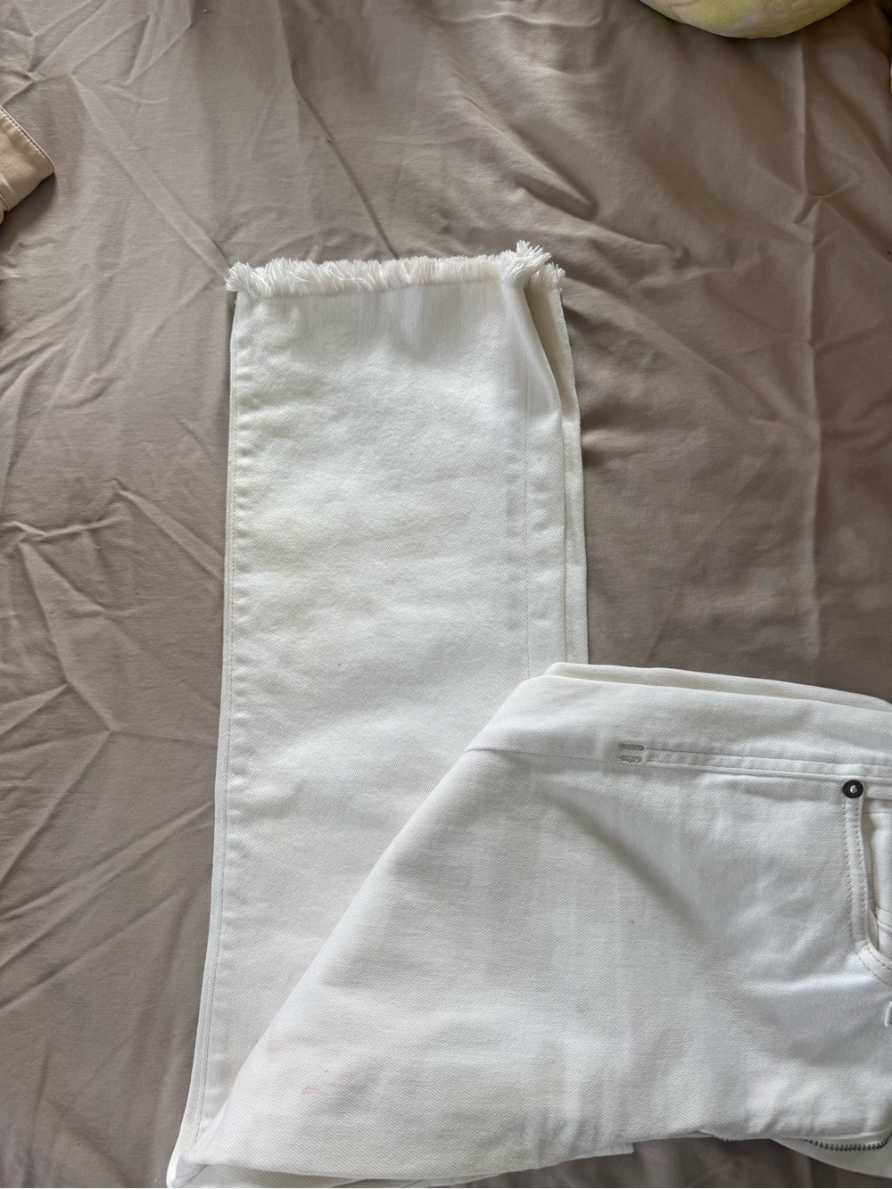 AYR Off-White Straight-Leg Jeans - Picture 4 of 8